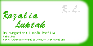 rozalia luptak business card